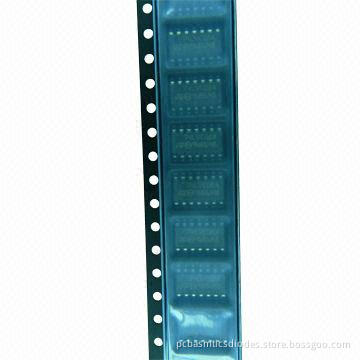 IC gate and quad, 74LVC08AMTR ST 14-SOIC original package, 1.7-2V high logic level